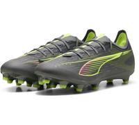 Puma Ultra Match Firm Ground Football Boots Mens Argent/Jaune 8 (42) Male