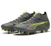 Puma Ultra Match+ Firm Ground Football Boots Mens Argent/Jaune 8 (42) Male