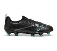 Puma Ultra 7 Match FG/AG JR Chaussures de Football, Noir-Intense Menthe, 36 EU