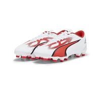 Puma Chaussures de football Homme Ultra Play FG/AG Blanc/Noir/Fire Orchid 44,5 EU