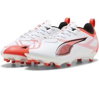 Puma Ultra Play Firm Ground Football Boots Juniors Blanc/Rouge 4 (37) Male