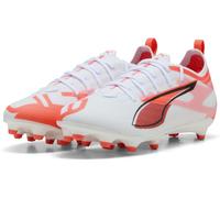 Puma Ultra Pro Junior Firm Ground Football Boots Blanc/Rouge 4.5 (37.5) Male