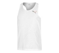 Puma Ultraspun Singlet Maillot De Course Hommes - Blanc, Taille XL