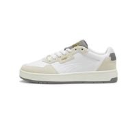 PUMA Unisex Adults Court Classic LUX SD Sneaker, PUMA White-Alpine Snow-CAST Iron, 45 EU