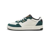 PUMA Unisex Adults Court Classic LUX SD Sneaker, Vapor Gray-Dark Myrtle-PUMA Gold, 38 EU
