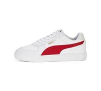 PUMA Unisex Adults' Fashion Shoes CAVEN Trainers & Sneakers, PUMA WHITE-FOR ALL TIME RED-PUMA GOLD, 44