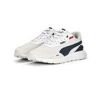 PUMA Unisex Adults' Fashion Shoes RUNTAMED Trainers & Sneakers, FEATHER GRAY-DARK NIGHT-PUMA WHITE, 42.5