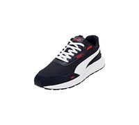PUMA Unisex Adults' Fashion Shoes RUNTAMED Trainers & Sneakers, PUMA NAVY-PUMA WHITE-FOR ALL TIME RED, 44