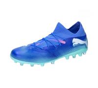 PUMA Mixte Future 7 Match MG Soccer Shoe, Bluemazing White-Electric Peppermint, 42.5 EU