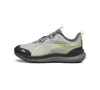 PUMA Unisex Adults Reflect Lite Trail PTX Road Running Shoe, Smokey Gray-PUMA Black-Fizzy Apple, 36 EU
