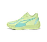 PUMA Unisex Adults' Sport Shoes RISE NITRO Basketball Shoe, FAST YELLOW-ELECTRIC PEPPERMINT, 43
