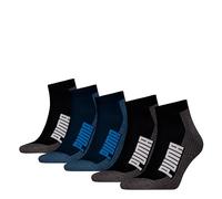 PUMA Unisex Bwt Cushioned Quarter, Bleu/Noir, 35-38 (Lot de 5) Mixte