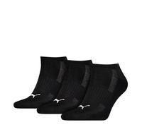 Puma Unisex Cushioned Sneaker Trainer Socks 3 Pack, Men, Noir, 35-38