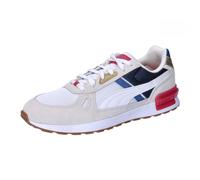 PUMA Unisex Graviton Pro Baskets, Warm White Puma White Club Navy Club Red, 41 EU