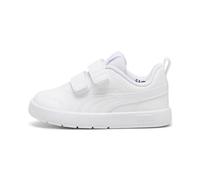 PUMA Unisex Kids COURTFLEX V3 V INF Sneaker, PUMA White-PUMA White-Silver Mist, 22 EU
