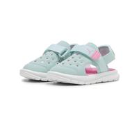 PUMA Unisex Kids Evolve Sandal Ac Inf Sandales à enfiler, Turquoise Surf Fast Pink Puma White, 27 EU
