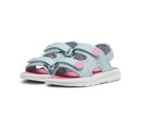 PUMA Unisex Kids Evolve Sandal Ps Tongs, Turquoise Surf Fast Pink Puma White, 32 EU