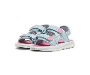 PUMA Unisex Kids Evolve Sandal Ps Tongs, Turquoise Surf Fast Pink Puma White, 33 EU
