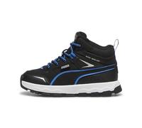 Puma Unisex Kids Evolve Trail PS Sneaker, Puma Black-HYPERLINK Blue, 28 EU