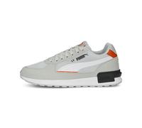 PUMA Unisex Kids' Fashion Shoes GRAVITON JR Trainers & Sneakers, GLACIAL GRAY-PUMA WHITE-RICKIE ORANGE-PUMA BLACK, 35.5