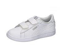 PUMA Unisex Kids' Fashion Shoes SMASH 3.0 L V PS Trainers & Sneakers, PUMA WHITE-COOL LIGHT GRAY, 34.5