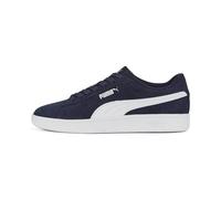 Basket Cuir Junior Puma Smash - Marine/Blanc 36