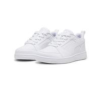 PUMA Unisex Kids Rebound V6 Lo Jr Baskets, White Cool Light Gray, 37 EU