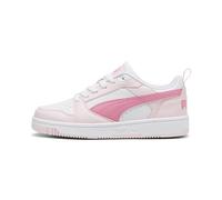 PUMA Unisex Kids Rebound V6 Lo Jr Baskets, White Fast Pink Whisp Of Pink, 37.5 EU