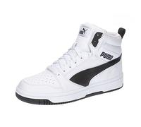 PUMA Unisex Kids Rebound V6 Mid Jr Baskets, Puma Weiß Puma Schwarz, 36 EU