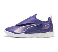 PUMA Unisex Kids Ultra 5 Play V IT JR Soccer Shoe, Lapis Lazuli-PUMA White-Sunset Glow, 28 EU