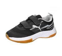 PUMA Unisex Kids Varion Ii V Jr Chaussures d'intérieur, Black Cool Light Gray Yellow Blaze Gum, 28 EU