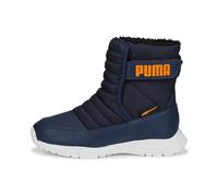 PUMA Unisex Kinder Puma Nieve Boot Wtr Ac Ps Sneaker, Peacoat Vibrant Orange Blue, 31 EU