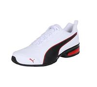 PUMA Unisex Leader Vt Sl Chaussures de course sur route, Puma White-Puma Black-Flame Scarlet, 48.5 EU