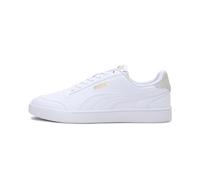PUMA Unisex Shuffle Baskets, Puma White Puma White Puma Team Gold, 45 EU