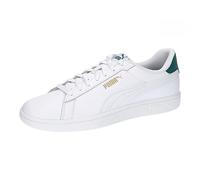 PUMA Unisex Smash 3.0 L Baskets, Puma White Malachite Puma Gold, 48 EU