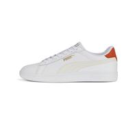 PUMA Unisex Smash 3.0 L Baskets, Puma White Vapor Gray Chili Pepper, 42 EU