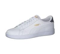 PUMA Unisex Smash V2 L Baskets, Puma White Puma White Peacoat Puma Team Gold, 43 EU