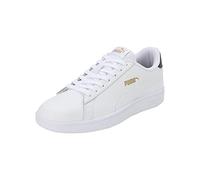 PUMA Unisex Smash V2 L Baskets, Puma White Puma White Peacoat Puma Team Gold, 47 EU