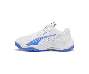 Puma Unisex Youth Accelerate JR Handball Shoe, Puma White-BLUEMAZING, 33 EU