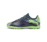 PUMA Future 7 Play TT JR Soccer Shoe, Gray Skies-Elektro Purple-Fizzy Apple White, 38 EU