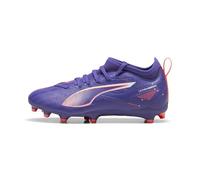 PUMA Ultra 5 Match FG/AG Jr Soccer Shoe, Lapis Lazuli White-Sunset Glow, 33 EU
