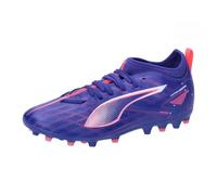PUMA Ultra 5 Match MG Jr Soccer Shoe, Lapis Lazuli White-Sunset Glow, 38.5 EU