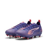 PUMA Ultra 5 Pro FG/AG Jr Soccer Shoe, Lapis Lazuli White-Sunset Glow, 37 EU
