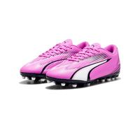 Puma Unisex Youth Ultra Play Mg Jr Soccer Shoes, Poison Pink-Puma White-Puma Black, 38 EU