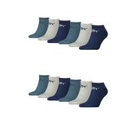 Puma Unisexe Baskets Chaussettes Dans Retro Design à Cheville Haute 12er Paquet