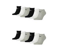 Puma Unisexe Baskets Chaussettes Dans Retro Design à Cheville Haute 12er Paquet