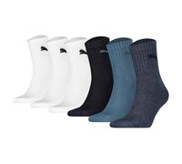 Puma Unisexe Chaussettes,6 Paire - Short Ras Du Cou Chaussettes de