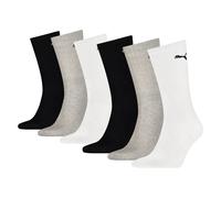 Puma Unisexe Chaussettes, 6er Paquet - Sport Ras Du Cou Ecom , Logo, Unicolore