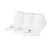 Puma Unisexe Chaussettes Courtes,3er Paquet - Amorti Baskets 3P,Logo,Unicolore