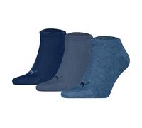Puma Unisexe Chaussettes Courtes, 3er Paquet - Baskets Uni 3P, Logo, Unicolore